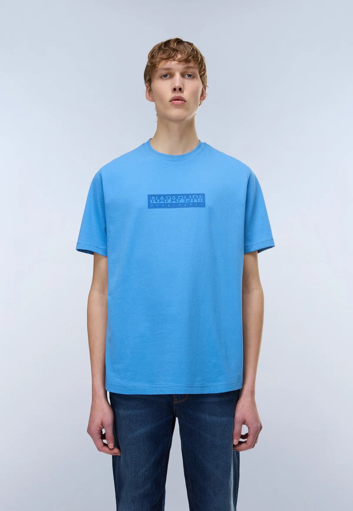 Napapijri · T-shirt SS-Box Logo uomo relaxed