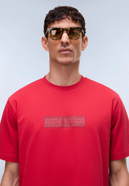 Napapijri · T-shirt SS-Box Logo uomo relaxed