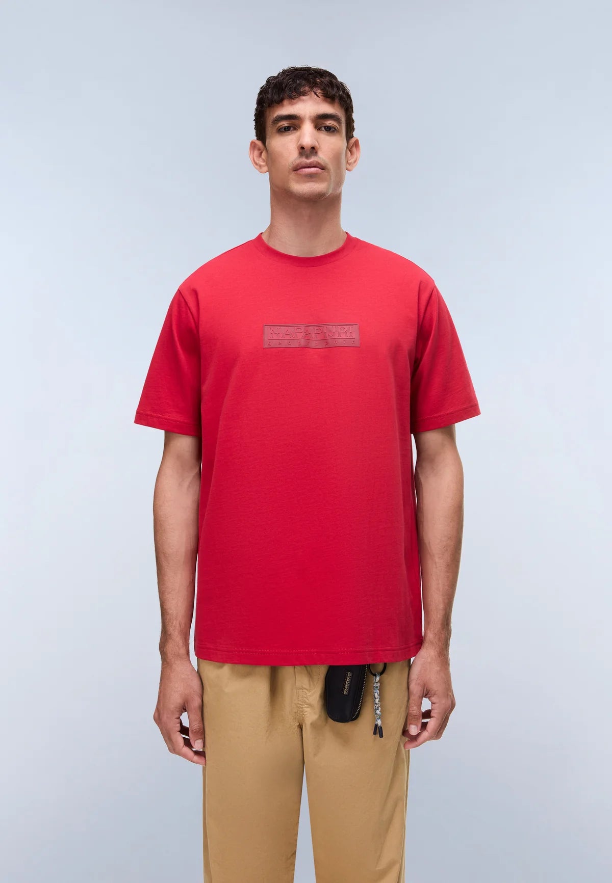 Napapijri · T-shirt SS-Box Logo uomo relaxed