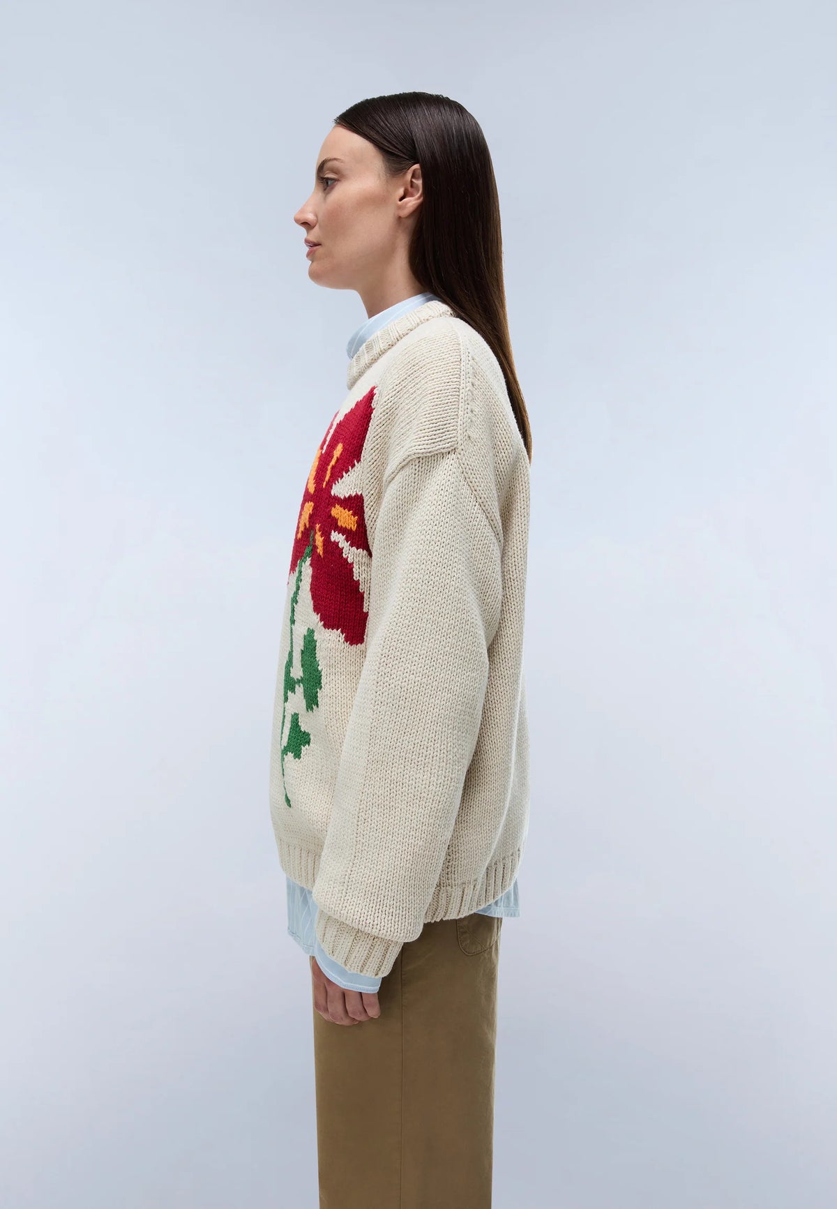 Napapijri · Maglione Bloom donna oversize floreale cotone