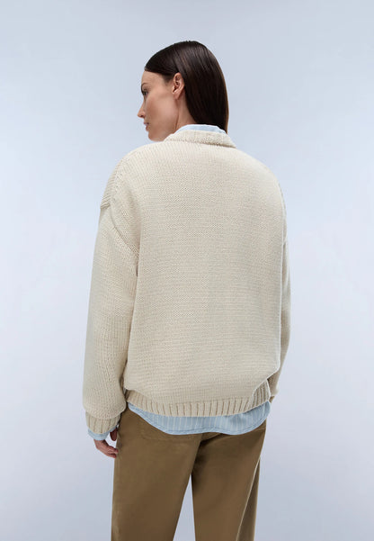 Napapijri · Maglione Bloom donna oversize floreale cotone