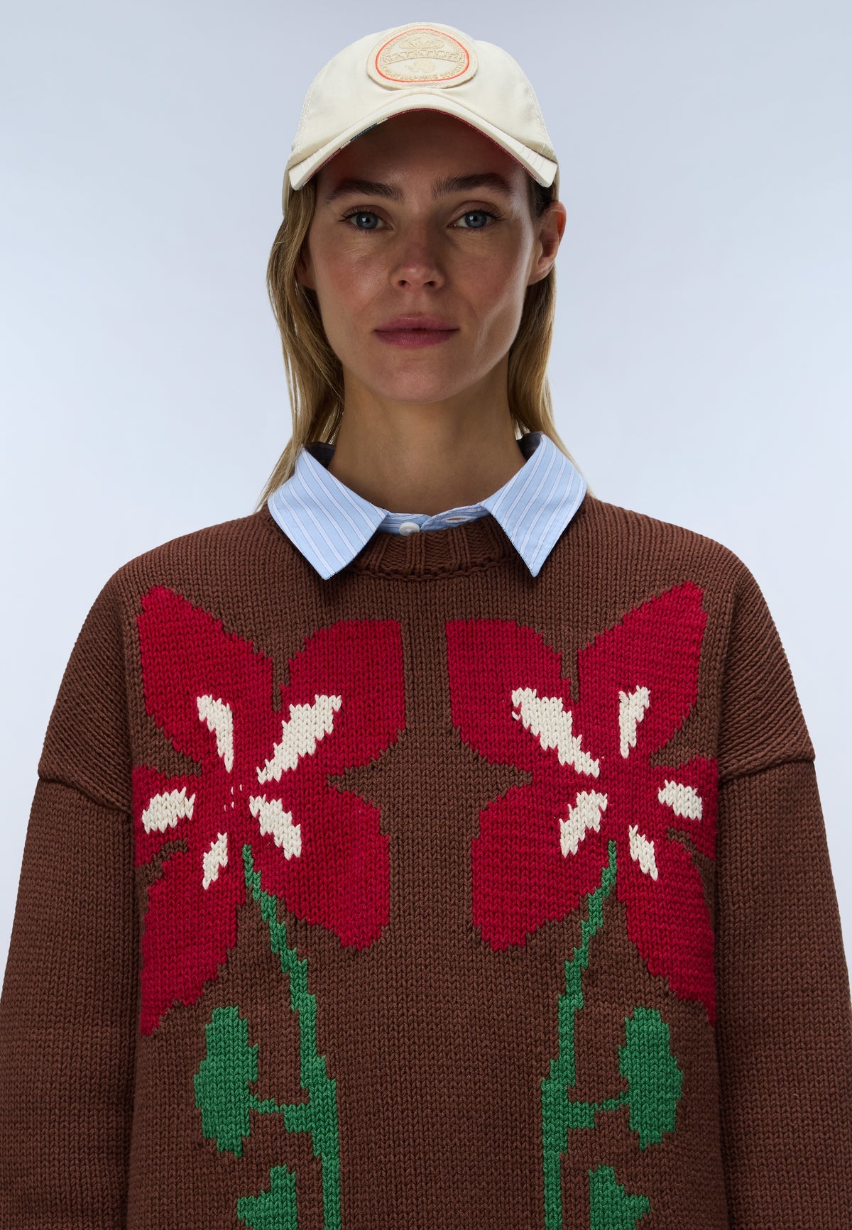 Napapijri · Maglione Bloom donna oversize floreale cotone