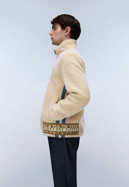 Napapijri · Felpa Archive unisex full zip pile sherpa