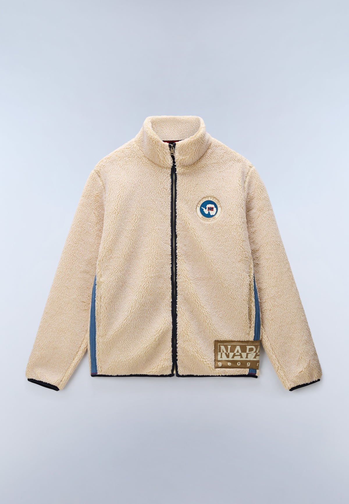 Napapijri · Felpa Archive unisex full zip pile sherpa