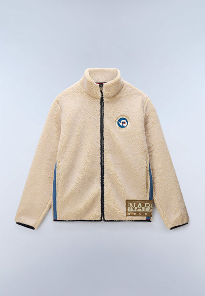 Napapijri · Felpa Archive unisex full zip pile sherpa