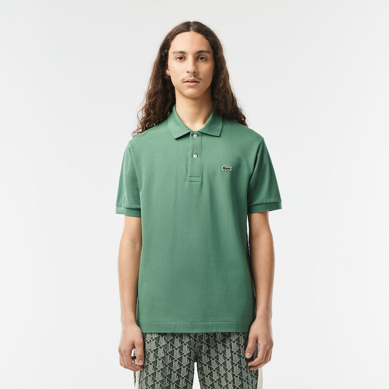 Polo Uomo Manica Corta Lacoste L1212 Verde KX5