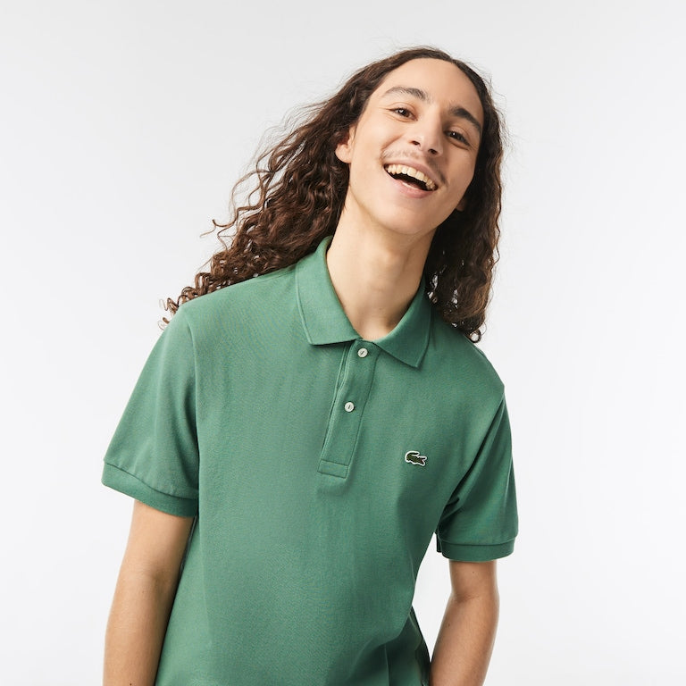 Polo Uomo Manica Corta Lacoste L1212 Verde KX5