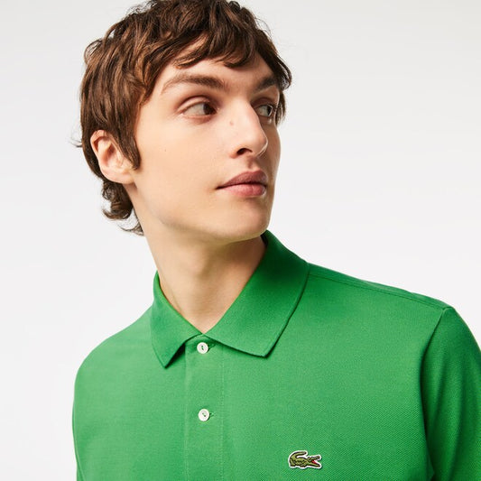Lacoste · Polo L1212 uomo manica corta piqué verde