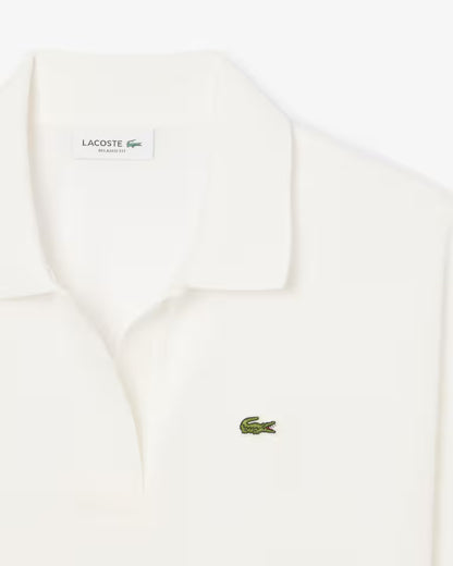 Lacoste Polo Donna Relaxed fit in Piqué manica corta Bianca