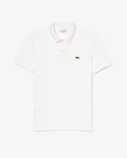 Lacoste Polo Uomo Slim Fit Piqué Manica Corta Bianco