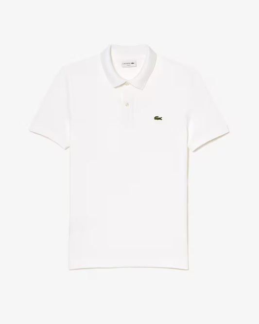 Lacoste Polo Uomo Slim Fit Piqué Manica Corta Bianco