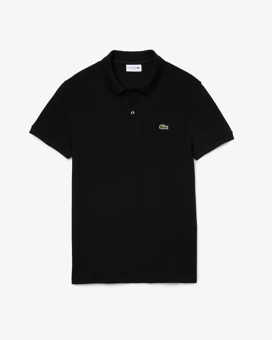 Lacoste Polo Uomo Slim Fit Piqué Manica Corta Nero