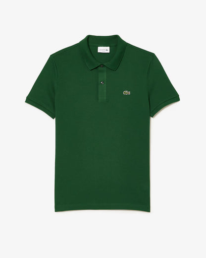 Lacoste Polo Uomo Slim Fit Piqué Manica Corta Verde