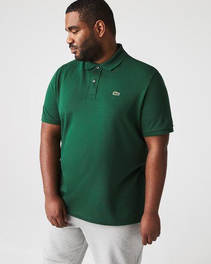 Lacoste Polo Uomo Slim Fit Piqué Manica Corta Verde