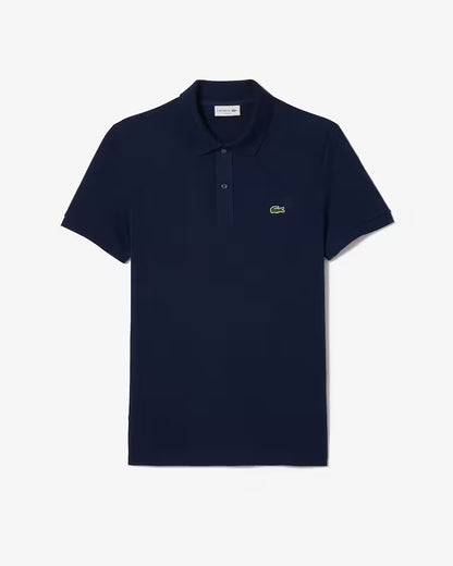 Lacoste Polo Uomo Slim Fit Piqué Manica Corta Blu Navy