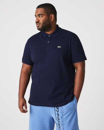Lacoste Polo Uomo Slim Fit Piqué Manica Corta Blu Navy