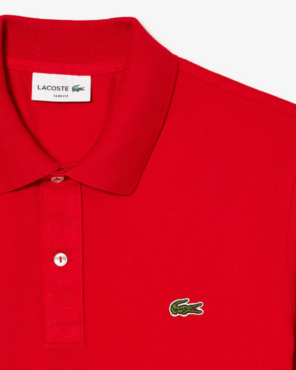Polo Uomo Lacoste PH4012 L.12.12 Slim Fit Piqué Manica Corta Rosso 240