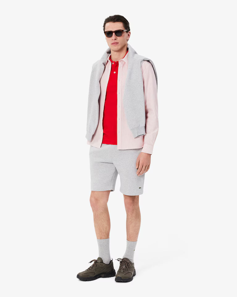 Polo Uomo Lacoste PH4012 L.12.12 Slim Fit Piqué Manica Corta Rosso 240