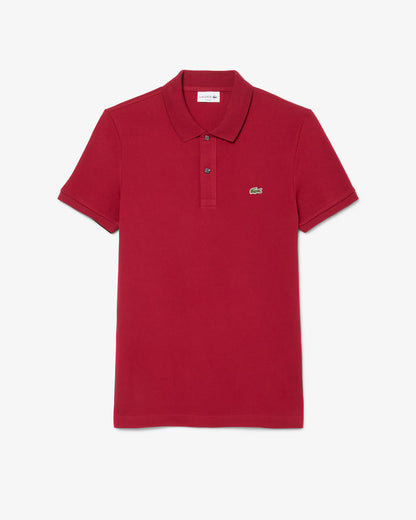 Lacoste Polo Uomo Slim Fit Piqué Manica Corta Bordeaux
