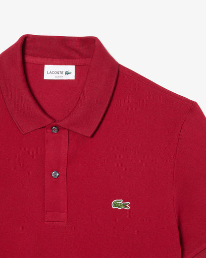 Lacoste Polo Uomo Slim Fit Piqué Manica Corta Bordeaux