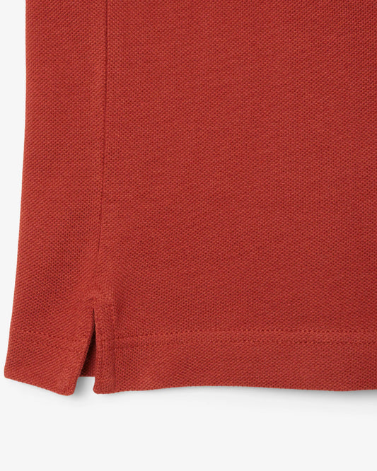 Lacoste Polo Uomo Slim Fit Piqué Manica Corta Marrone