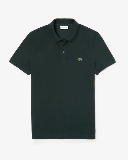 Lacoste Polo Uomo Slim Fit Piqué Manica Corta Verde