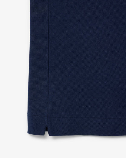 LACOSTE Polo Uomo Classic Fit con Tasca e Bordi a Contrasto Blu
