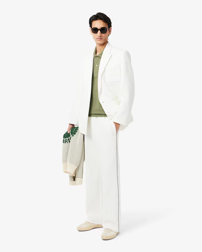 LACOSTE Polo Uomo Classic Fit con Tasca e Bordi a Contrasto Verde