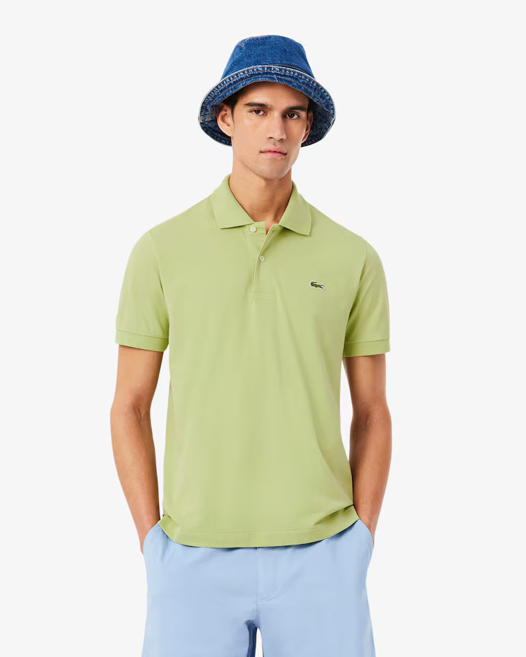 Lacoste · Polo L1212 uomo manica corta piqué verde chiaro