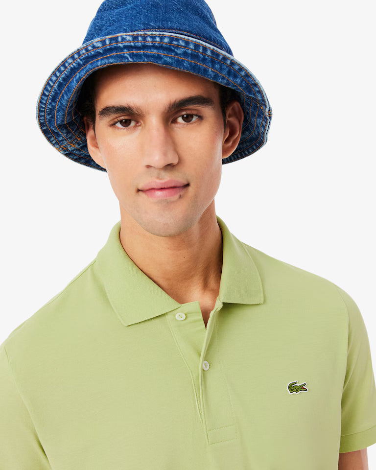 Lacoste · Polo L1212 uomo manica corta piqué verde chiaro