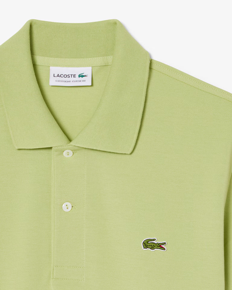 Lacoste · Polo L1212 uomo manica corta piqué verde chiaro