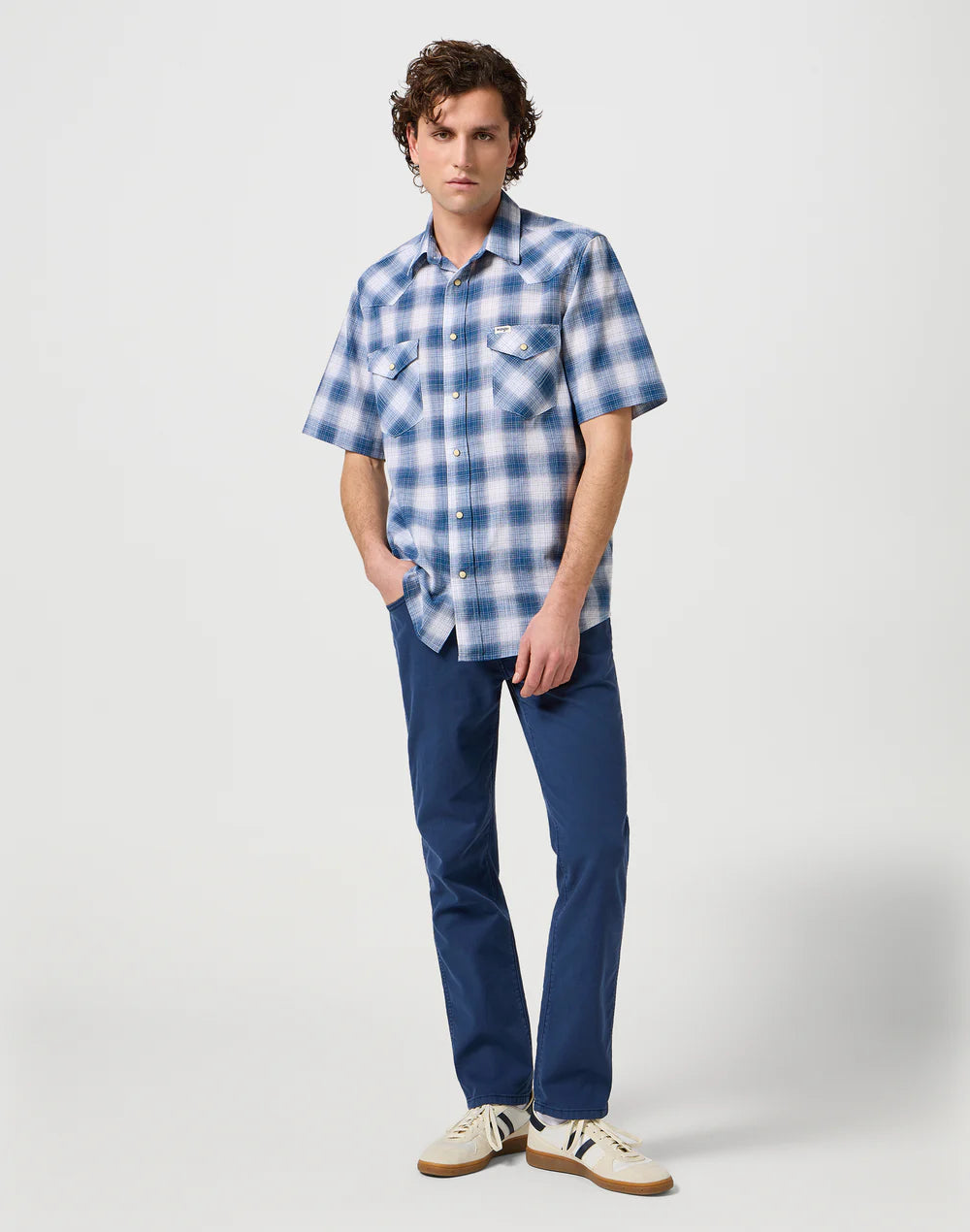 Wrangler · Pantalone Larston uomo slim lino e cotone
