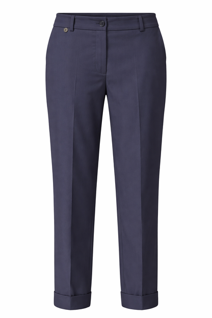 Rebeka Ross · Pantalone donna slim cropped blu