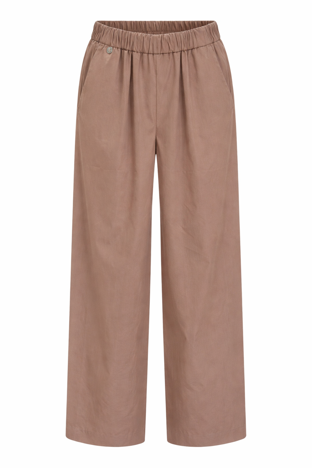 Rebeka Ross · Pantalone donna elastico vita regular fit marrone