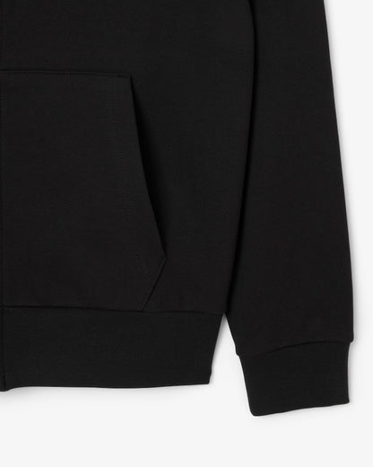 Lacoste · Felpa uomo hoodie zip color block nera