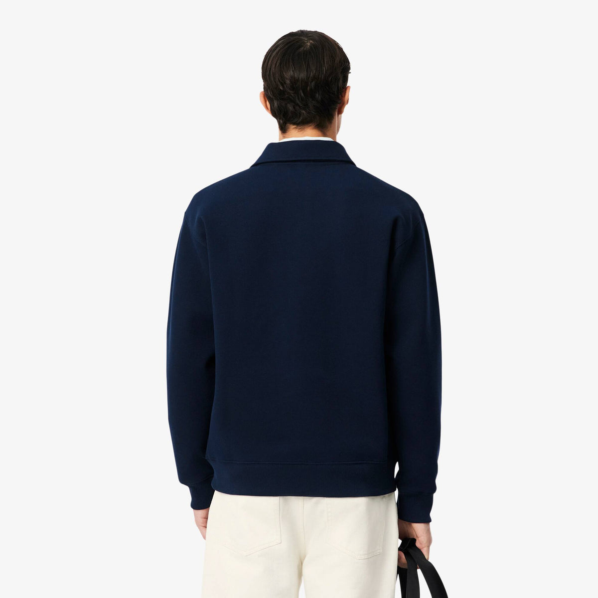 Lacoste felpa colletto polo SH9450 Blu navy 166 - retro