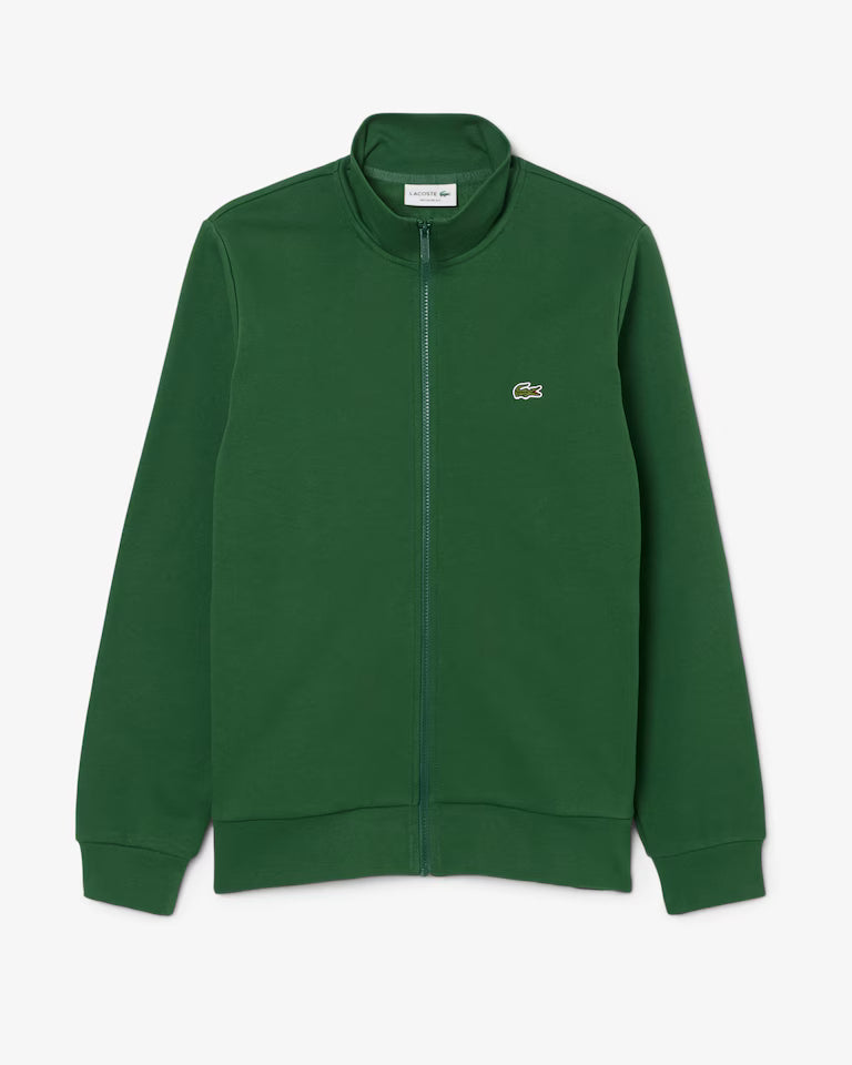 LACOSTE Felpa Uomo a collo alto con zip in cotone organico spazzolato