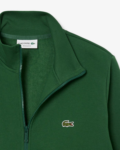 LACOSTE Felpa Uomo a collo alto con zip in cotone organico spazzolato