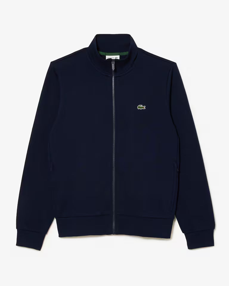 LACOSTE Felpa Uomo a collo alto con zip in cotone organico spazzolato