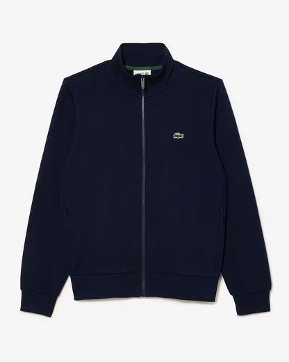 LACOSTE Felpa Uomo a collo alto con zip in cotone organico spazzolato