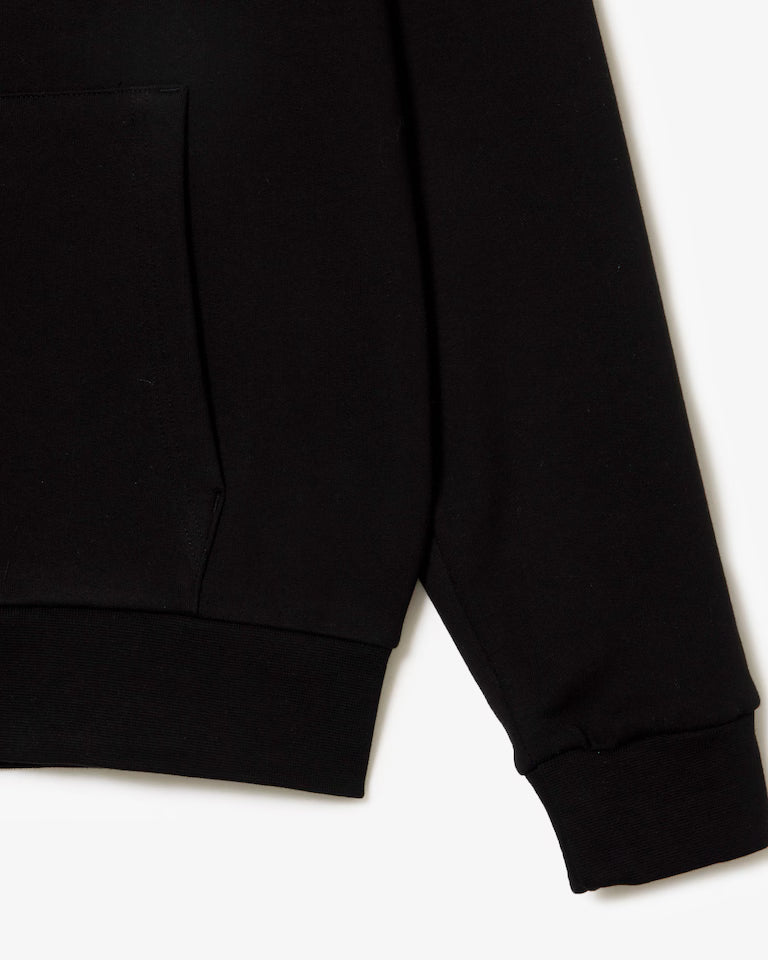 LACOSTE Felpa Uomo con cappuccio e zip in pile di cotone felpato
