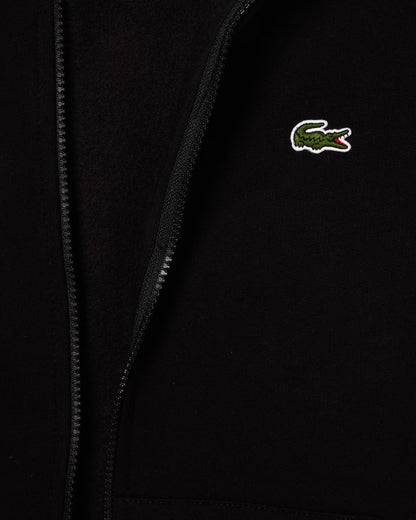 LACOSTE Felpa Uomo con cappuccio e zip in pile di cotone felpato