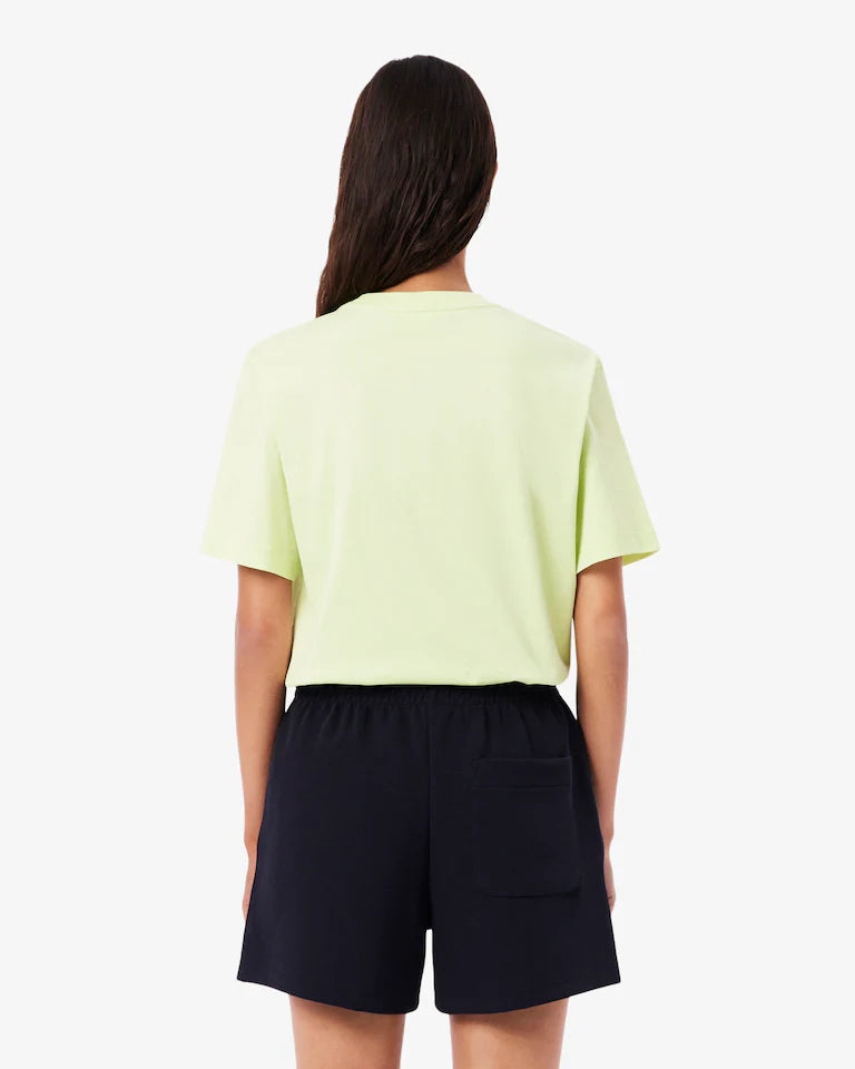 Lacoste T-Shirt Donna Manica Corta in Cotone Pima Verde