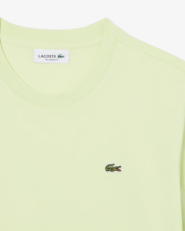 Lacoste T-Shirt Donna Manica Corta in Cotone Pima Verde