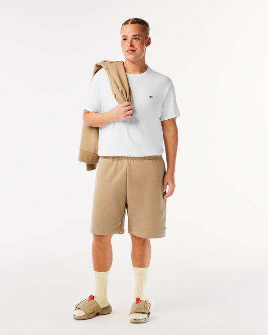 LACOSTE T-Shirt Uomo Manica Corta Scollo V Lacoste Cotone Pima Bianco