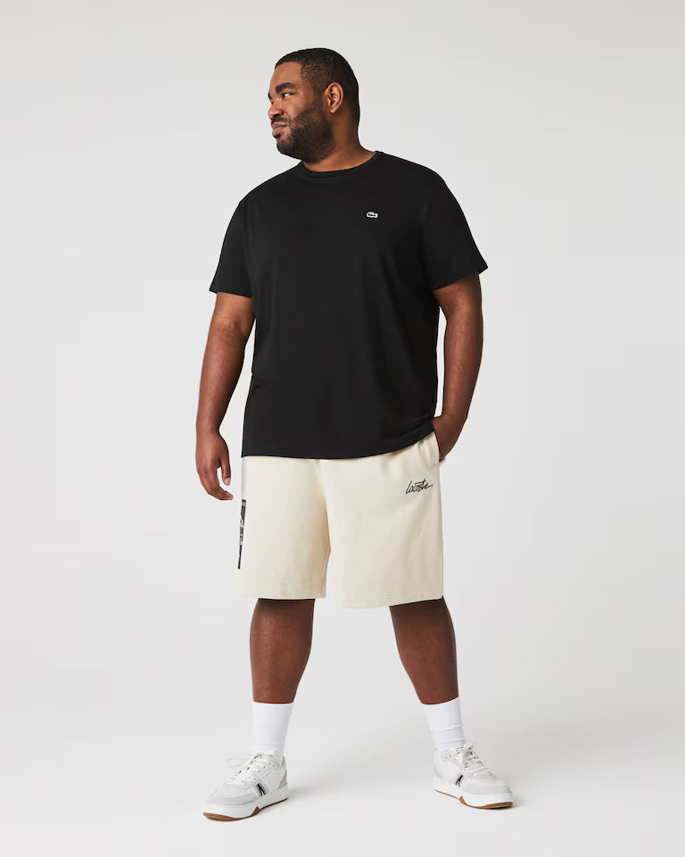 LACOSTE T-Shirt Uomo Manica Corta Cotone PIMA Nera