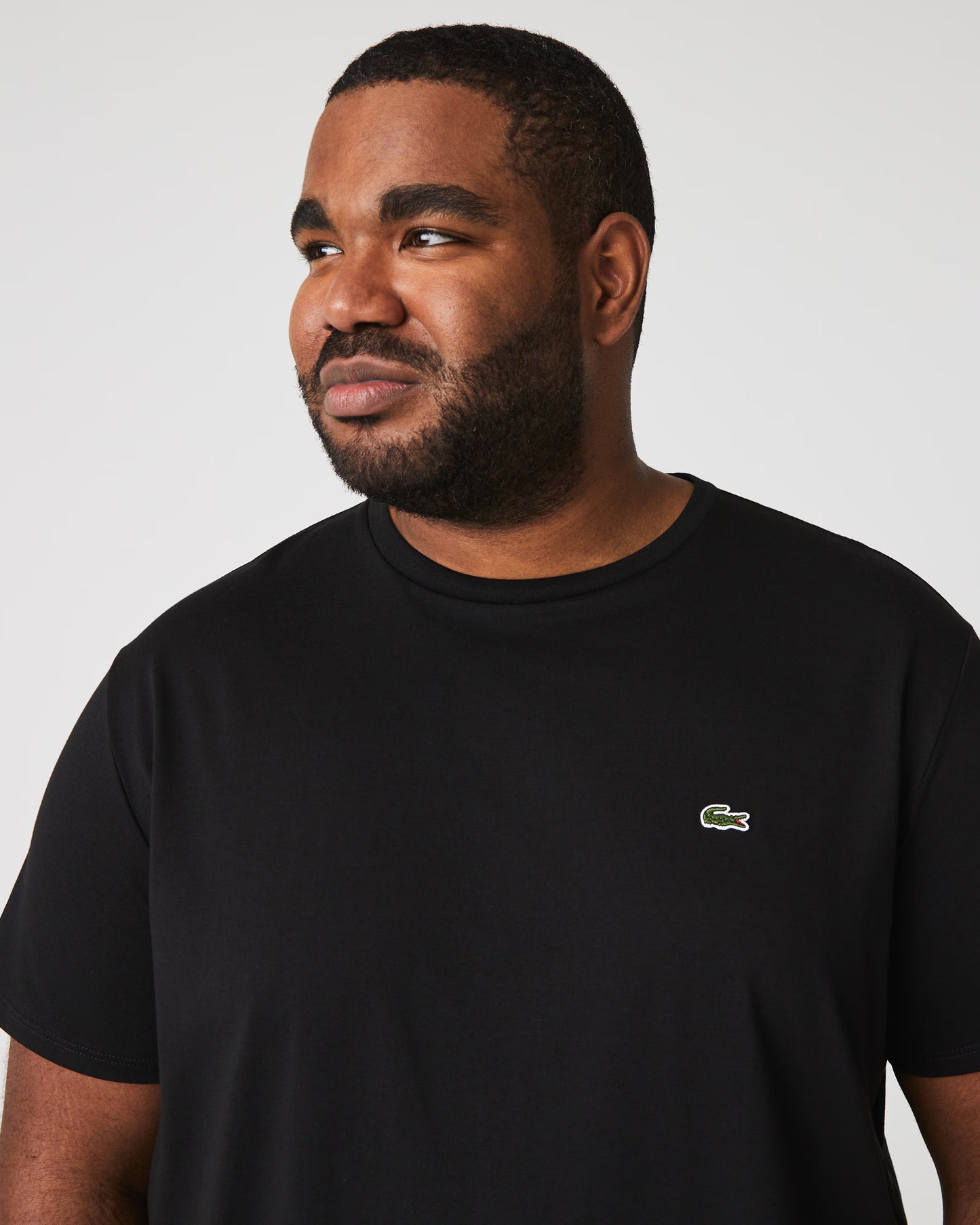 LACOSTE T-Shirt Uomo Manica Corta Cotone PIMA Nera