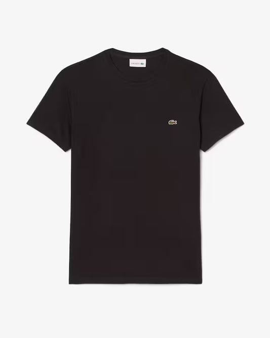 Lacoste T-Shirt Uomo Manica Corta in Cotone Pima Marrone