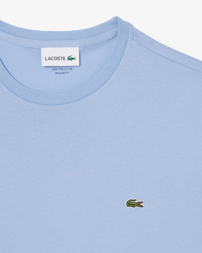 Lacoste · T-shirt uomo cotone pima celeste
