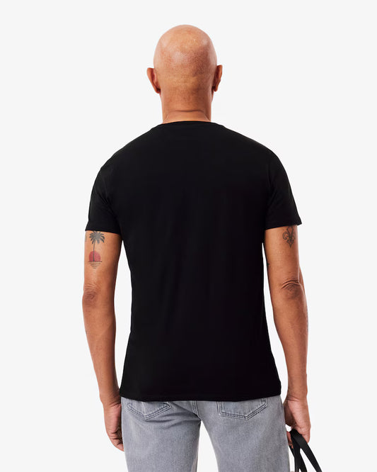 Lacoste · T-shirt uomo scollo V cotone pima nero